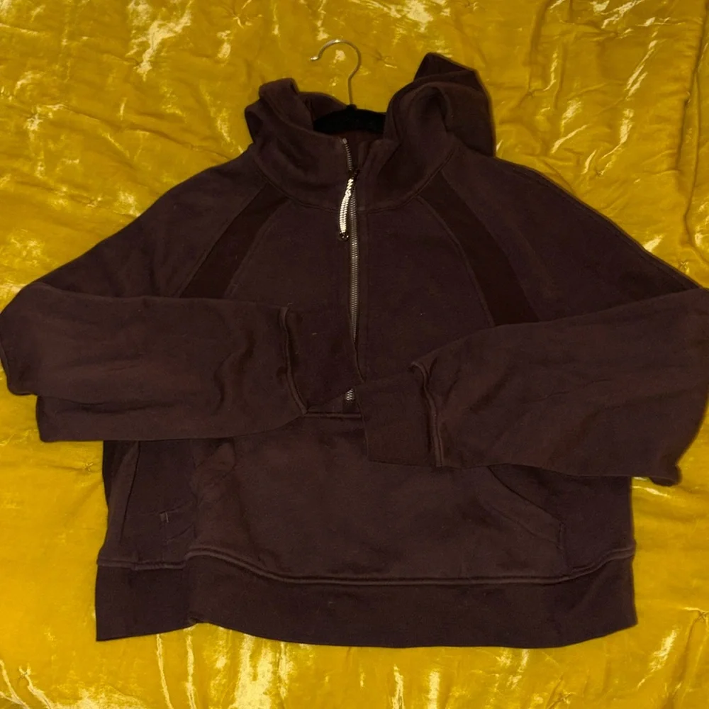 ESPRESSO 1/2 ZIP SCUBA HOODIE